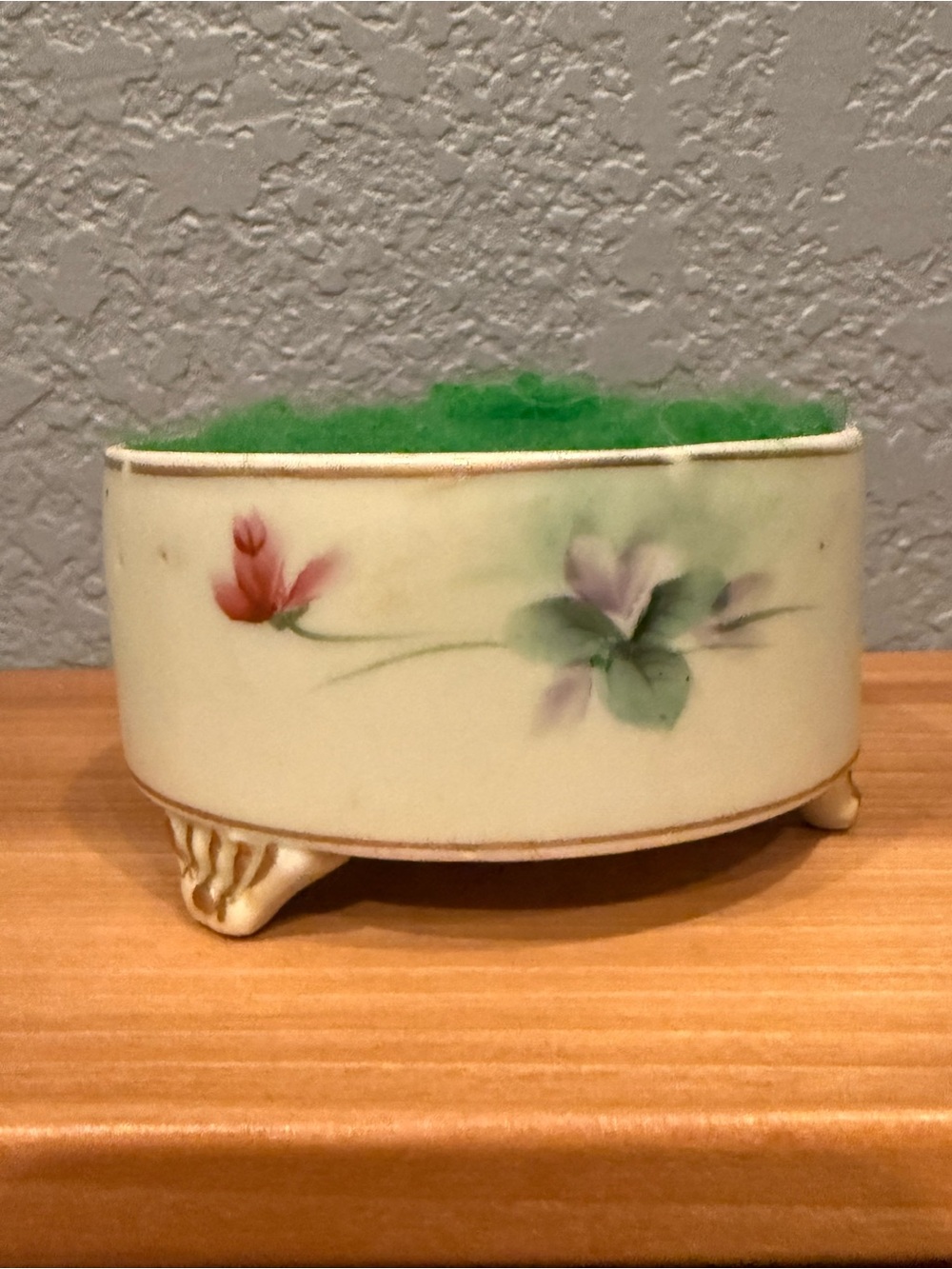 Antique Hand-Painted Nippon round Porcelain piece